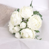 Artificial Peony White Bouquet